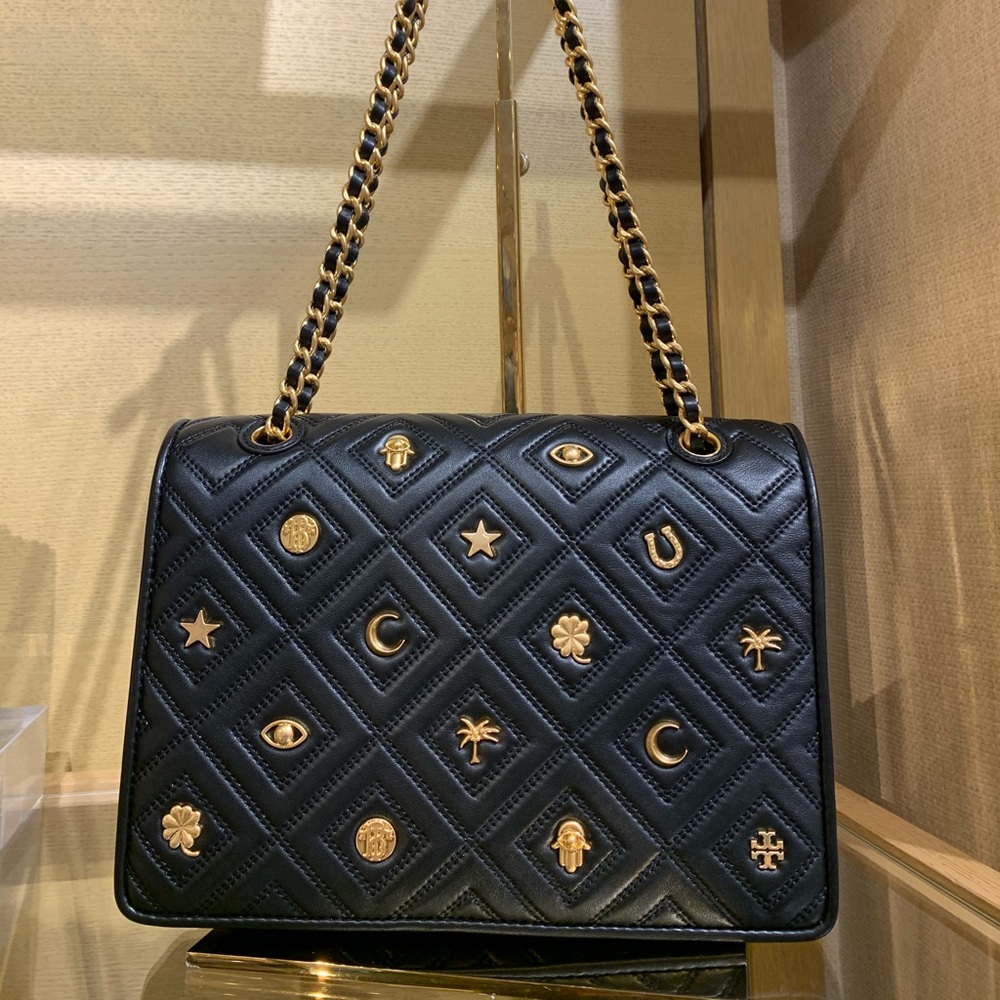 Tory Burch charm large convertible bag